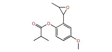 4-Methoxy-2-(E-3-methyloxiranyl)-phenyl isobutyrate